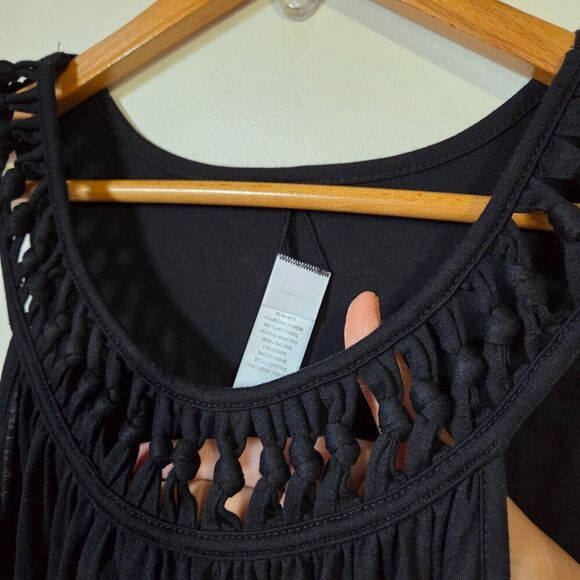 NEVER WORN SWIMSUITS FOR ALL COVER UP BRAIDED HIGH LOW MAXI DRESS SIZE 14/16 XL - Picture 6 of 14